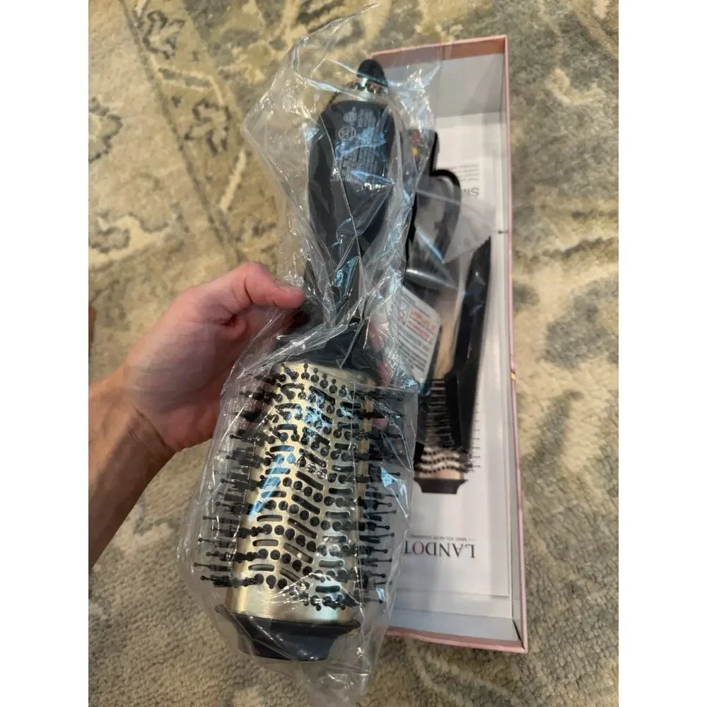 LANDOT Hair Straightener Brush Negative Ion Hot Brush | Sealed W/ Fast Ship!